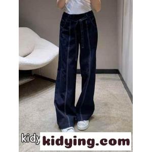 ロエベ ブランド コピー ジーンズ コピー レディース カジュアル ルーズワイドデニム ロングパンツ ブルーkid26aqObmq