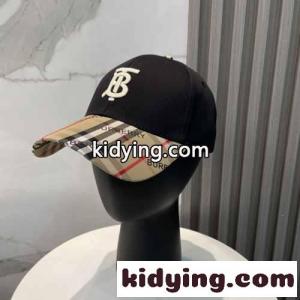チェック柄切り替え ベースボールキャップ バーバリー コピーブランド キャップ 偽物 ユニセックス ブラックkid26jqOvmm