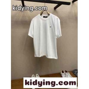 シンプル 刺繍入り クルーネック 半袖Tシャツ クリスチャン・ディオール コピー Tシャツ コピー ホワイトkid261f4vym