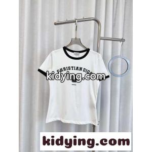 日本限定 コットンブレンド 半袖Tシャツ クリスチャン・ディオール コピー Tシャツ コピー レディースkid26D0rm0v