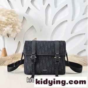 dior コピーブランド Hit the Road フラップ付き メッセンジャーバッグ スーパーコピー ジャガード ブラックkid26XjKbKD