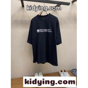 オーバーサイズ コットンジャージ 半袖Tシャツ バレンシアガ コピー Tシャツ コピー クルーネックkid26fC8riC