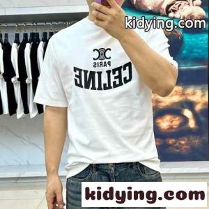 定番 カジュアル クルーネック 半袖Tシャツ セリーヌ スーパーコピー Tシャツ コピー ホワイトkid2619D4jy