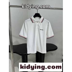 おしゃれ コットンピケ ポロシャツ ミュウミュウ コピー Tシャツ 偽物 レディースkid26fSf4nq