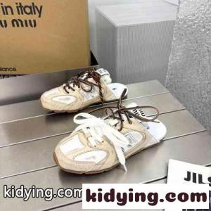 New Balance x miu miu ブランド コピー 530 SL ミュールスニーカー スーパーコピー ベージュkid26jeS1za