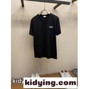 dior スーパーコピー AND KAWS Tシャツ スーパーコピー コットン 半袖Tシャツ ブラックkid26bSPLLD
