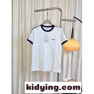 カジュアル セリーヌ スーパーコピー Tシャツ コピー クルーネック コットン 半袖Tシャツ ホワイトkid26quW1ru