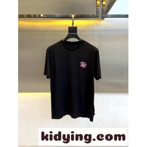 シンプル クリスチャン・ディオール スーパーコピー Tシャツ コピー クルーネック 半袖Tシャツ ブラックkid26rqOr0n