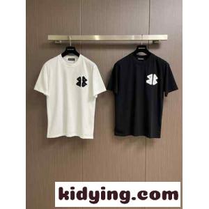 カジュアル ロゴ コットン 半袖Tシャツ バレンシアガ コピーブランド Tシャツ コピー クルーネックkid26HXjK9n