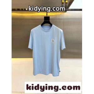 シンプル クリスチャン・ディオール コピー Tシャツ コピー クルーネック 半袖Tシャツ ライトブルーkid26WbG1Pb