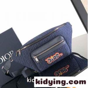 dior スーパーコピー AND KAWS Rider 2.0 ベルトバッグ スーパーコピー メンズバッグ ブルーkid26HnSn0j