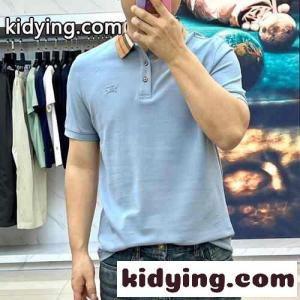 洗練された おしゃれ コットンピケ ポロシャツ バーバリー コピー Tシャツ コピー ライトブルーkid26a0bquC