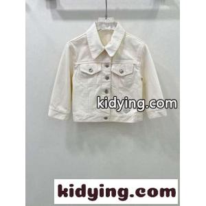 洗練された クロップド デニムジャケット プラダ コピー ジャケット コピー ホワイトkid26TXfi8j