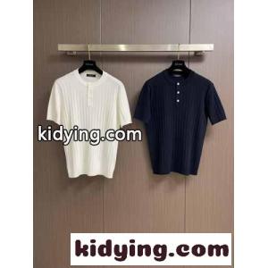 ハーフボタン 半袖ニット エルメネジルド・ゼニア ニット コピー トップスkid26vG95Di