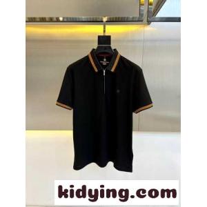 洗練された おしゃれ ハーフジップ ポロシャツ エルメネジルド・ゼニア 半袖Tシャツ コピーkid26qqmOju
