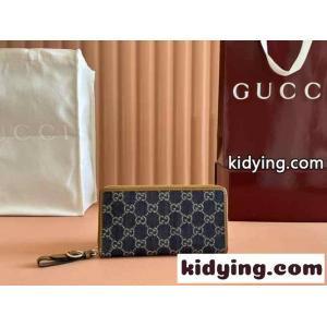 GGエンブレム ジップアラウンドウォレット グッチ コピー 財布 スーパーコピー 819122 ブルーkid26b8LzSj