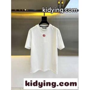カジュアル シンプル クルーネック 半袖Tシャツ グッチ コピーブランド Tシャツ コピー ホワイトkid26eG5PDy