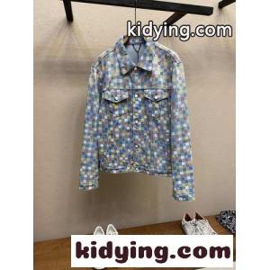 ダミエデニム トラッカージャケット ルイ・ヴィトン ジャケット コピー メンズkid26DW11De