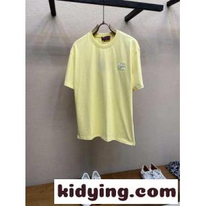 シンプル クルーネック 半袖Tシャツ グッチ コピーブランド Tシャツ コピー コットン イエローkid26nWjyKj