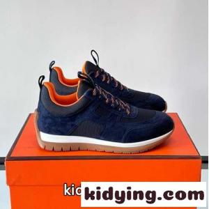 大人気 エルメス コピー ジミースニーカー スーパーコピー メンズシューズ ブルーkid264z8Hji