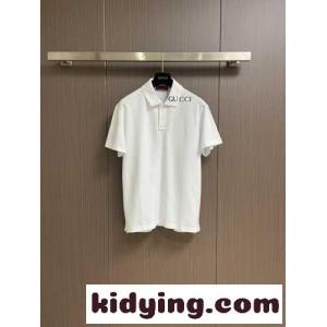 カジュアル 上品 ロゴプリント ポロシャツ グッチ コピー Tシャツ コピー コットンピケkid26SPv0rq