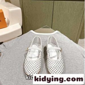ルイ・ヴィトン ロミー バレリーナ スーパーコピー フラットシューズ ホワイトkid26XnKP5b