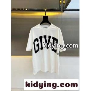 カジュアル ゆったり ロゴ コットン 半袖Tシャツ ジバンシィ ブランド コピー Tシャツ 偽物 ホワイトkid26KfmqWf