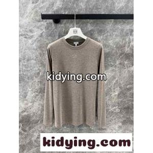シンプル アナグラム刺繍入り ロエベ ブランド コピー Tシャツ コピー 長袖 トップスkid269ryGDq