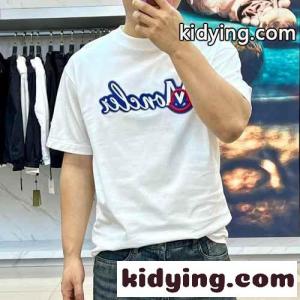 カジュアル 刺繍入り クルーネック モンクレール スーパーコピー Tシャツ コピー コットン 半袖Tシャツ ホワイトkid26OLfuWf