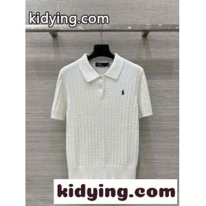 ケーブル編み 半袖 ニットポロ ラルフローレン ニットウェア コピー ホワイトkid26fuyiGD
