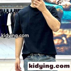 カジュアル クルーネック 半袖Tシャツ モンクレール コピー Tシャツ コピー コットン ブラックkid268TDSXz