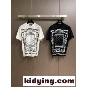 目を引く プリント 半袖Tシャツ ドルチェ&ガッバーナ ブランド コピー Tシャツ コピー コットンkid26zmuW1b