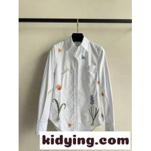 新作 刺繍入り レディース 長袖シャツ トムブラウン コピー シャツ コピー トップスkid26uiaGHf