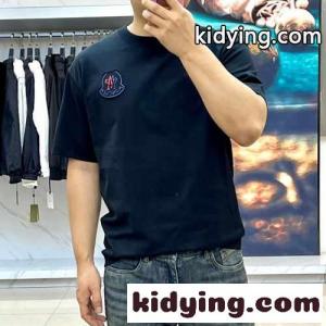 カジュアル リラックス コットン 半袖Tシャツ モンクレール コピー Tシャツ コピー ブラックkid26zCmu4j