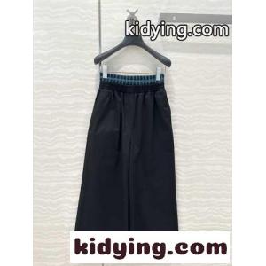 おしゃれ クロップド トラウザース ロエベ スーパーコピー パンツ コピー レディース ブラックkid26SnSruy