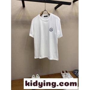 シンプル ロゴ 刺繍入り半 袖Tシャツ ドルチェ&ガッバーナ スーパーコピー Tシャツ コピー コットン ホワイトkid26juKHbe