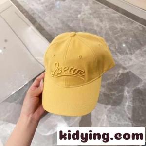 大人気 アナグラム刺繍入り ベースボールキャップ ロエベ コピーブランド キャップ コピー イエローkid26uy4X5j