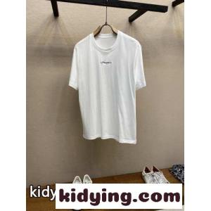 ドルチェ&ガッバーナ コピー Tシャツ コピー シンプル ロゴ 刺繍入り 半袖Tシャツ コットン ホワイトkid264TziOD