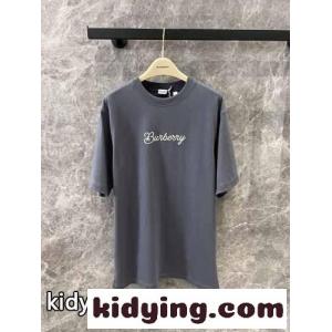 サーファー ナイト コットンTシャツ バーバリー ブランド コピー 半袖Tシャツ コピー グレーkid26XT999b