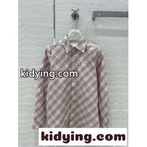 チェック コットンシャツ バーバリー コピー シャツ コピー 合わせやすい ピンクkid265L1Dmm