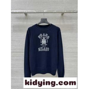 ウールxカシミヤ インターシャ セーター プラダ スーパーコピー セーター コピー ユニセックスkid26LHLPjm