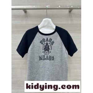 ウール＆カシミヤ インターシャ セーター プラダ コピー ニット コピー 半袖 トップスkid26HfqW9n