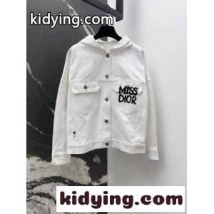 フード付き デニムジャケット クリスチャン・ディオール ブランド コピー ジャケット コピーkid26z4951f