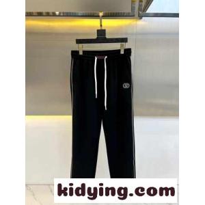 カジュアル ロゴ入り イージーパンツ グッチ コピー パンツ コピー ブラックkid26jWPPXD