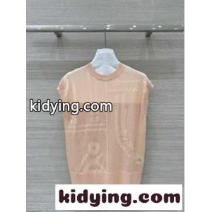 ショートスリーブニット 無秩序・フルール エルメス スーパーコピー ニット コピー ピンクkid2699fO1D