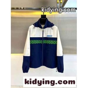 カジュアル お洒落 配色 ブルゾン グッチ コピーブランド ジャケット コピー フード付き アウターkid26qOXz0v