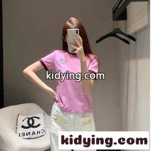 カジュアル 合わせやすい クルーネック 半袖Tシャツ グッチ ブランド コピー Tシャツ コピー ピンクkid26vSnObC