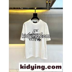 定番 カジュアル プリント 半袖Tシャツ ルイ・ヴィトン Tシャツ コピー ホワイトkid26jmW11f
