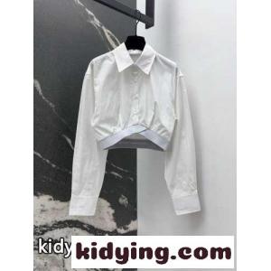 洗練された お洒落 コットン クロップドシャツ アレキサンダーワング シャツ コピー ホワイトkid26uKzuui
