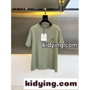 シンプル カジュアル コットン 半袖Tシャツ モンクレール コピーブランド Tシャツ コピー グリーンkid26j4be0r
